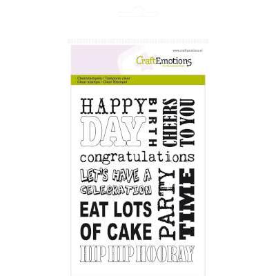 CraftEmotions Clear Stamps - Party